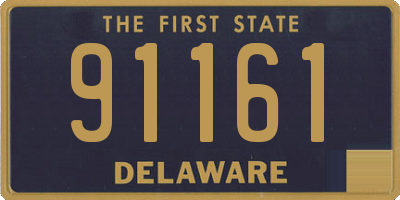 DE license plate 91161