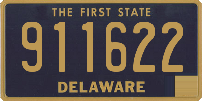 DE license plate 911622