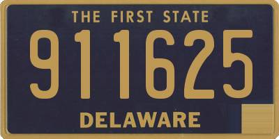 DE license plate 911625