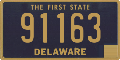 DE license plate 91163