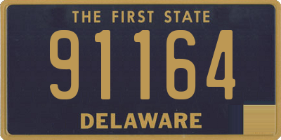 DE license plate 91164