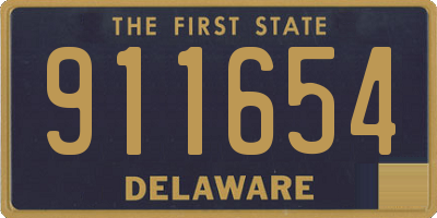 DE license plate 911654