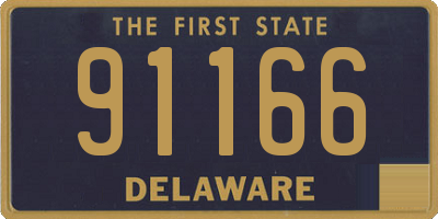 DE license plate 91166