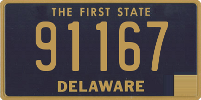 DE license plate 91167