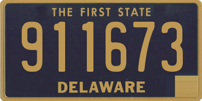 DE license plate 911673