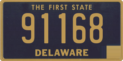 DE license plate 91168