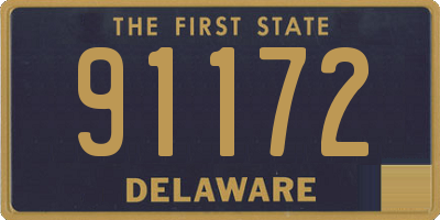 DE license plate 91172