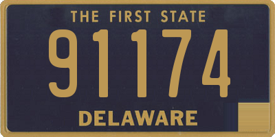 DE license plate 91174