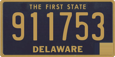 DE license plate 911753