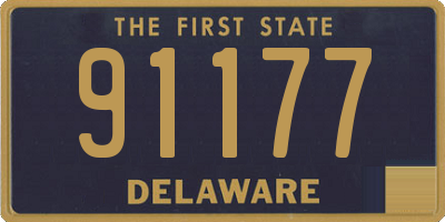 DE license plate 91177