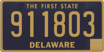 DE license plate 911803