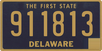DE license plate 911813