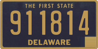 DE license plate 911814