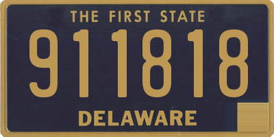DE license plate 911818