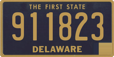 DE license plate 911823