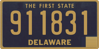 DE license plate 911831