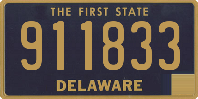 DE license plate 911833