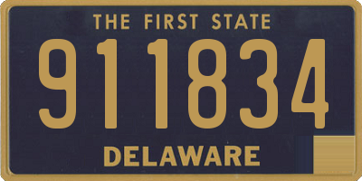 DE license plate 911834