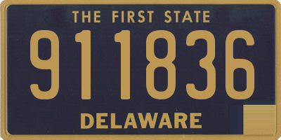 DE license plate 911836