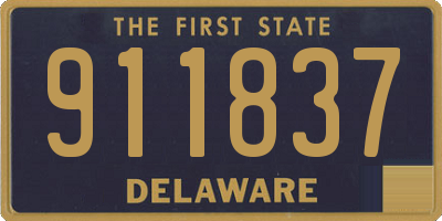 DE license plate 911837