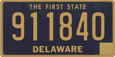 DE license plate 911840