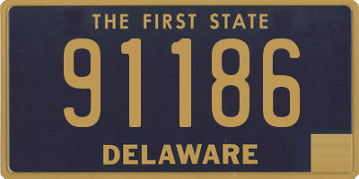 DE license plate 91186