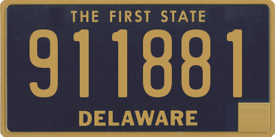 DE license plate 911881