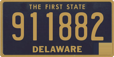 DE license plate 911882