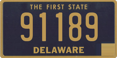 DE license plate 91189