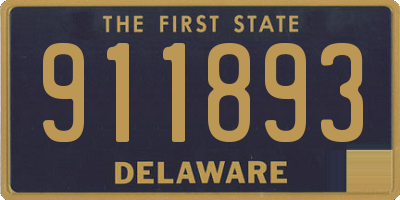 DE license plate 911893