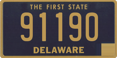DE license plate 91190