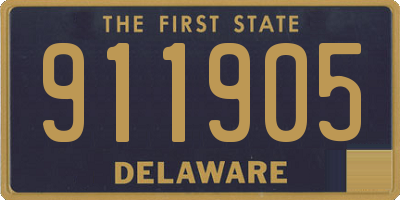 DE license plate 911905