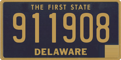 DE license plate 911908