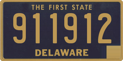 DE license plate 911912