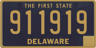 DE license plate 911919