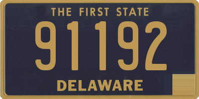 DE license plate 91192