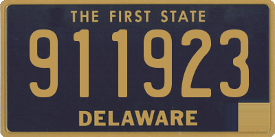 DE license plate 911923