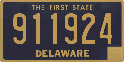 DE license plate 911924