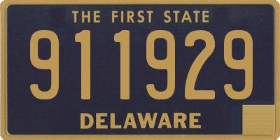 DE license plate 911929