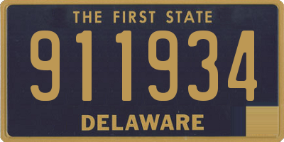 DE license plate 911934
