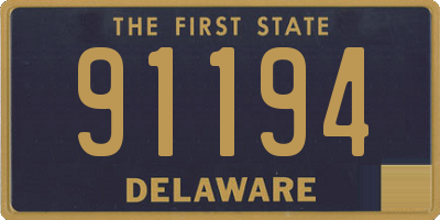 DE license plate 91194