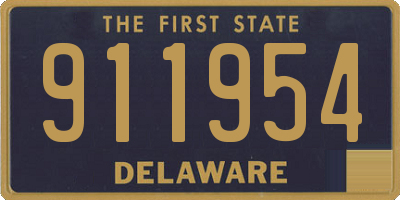 DE license plate 911954