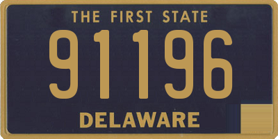 DE license plate 91196