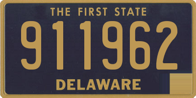 DE license plate 911962
