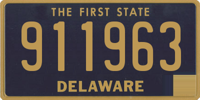 DE license plate 911963