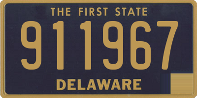 DE license plate 911967
