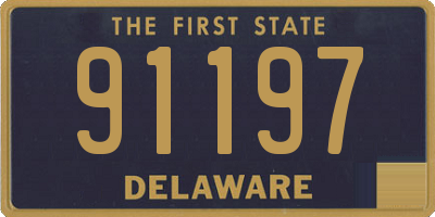 DE license plate 91197