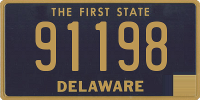 DE license plate 91198