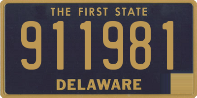DE license plate 911981