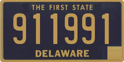 DE license plate 911991